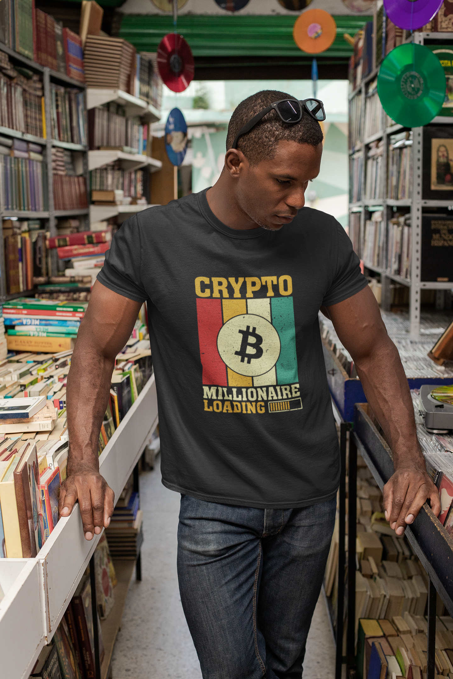 Crypto - Bitcoin - Millionare Loading - T-Shirt - Premium Quality
