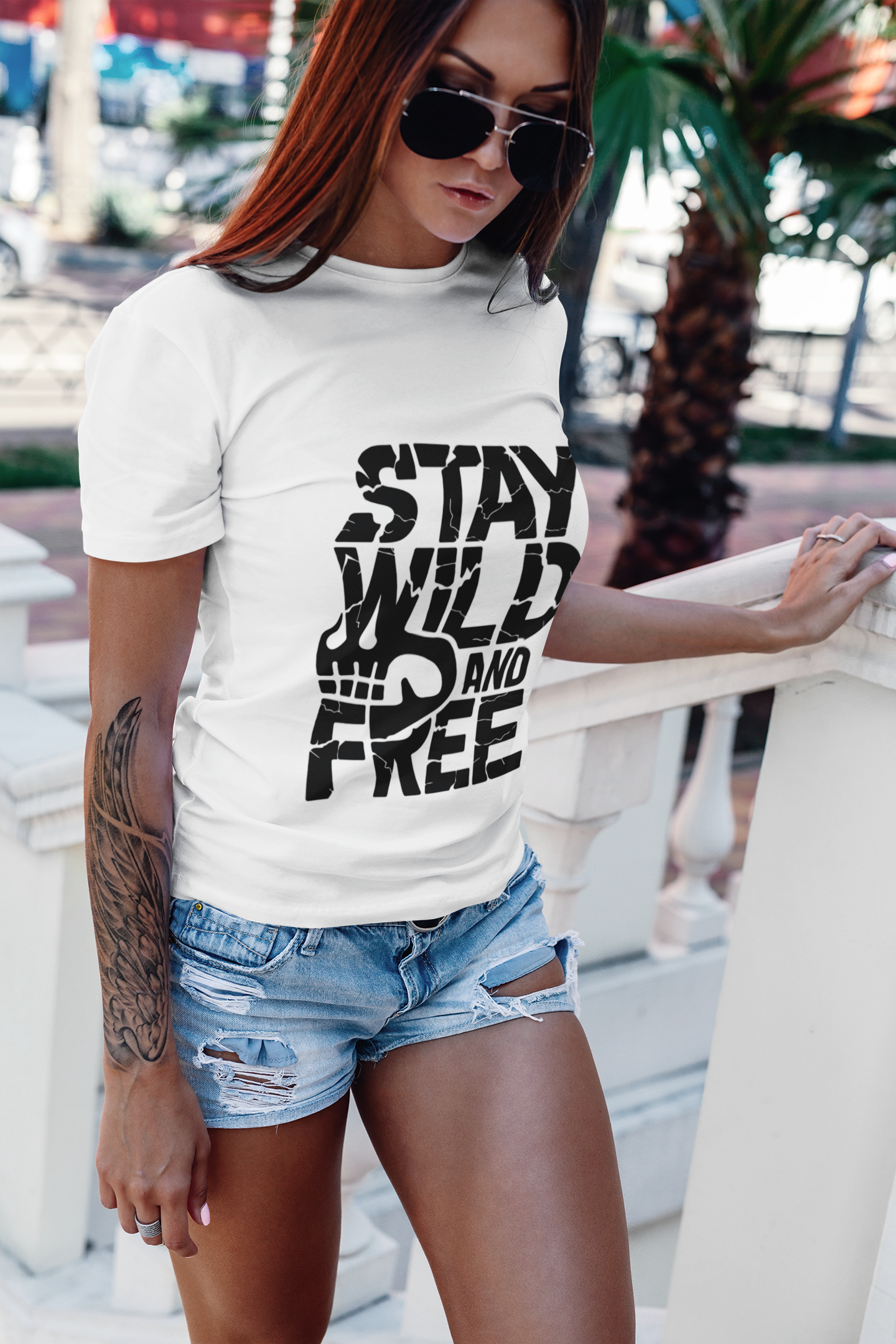 Stay Wild and Free T-Shirt - Premium Quality