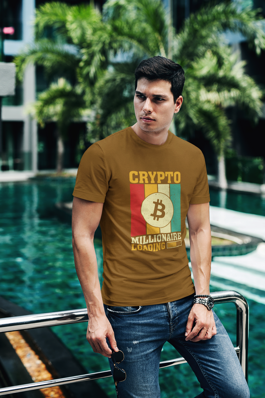 Crypto - Bitcoin - Millionare Loading - T-Shirt - Premium Quality