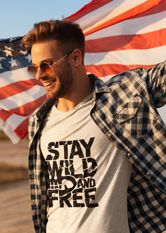 Stay Wild and Free T-Shirt - Premium Quality